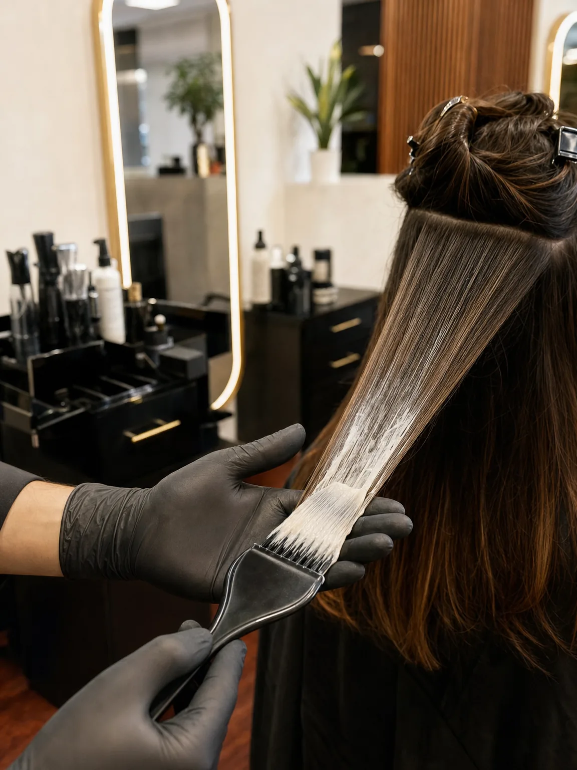 Hand-painting balayage